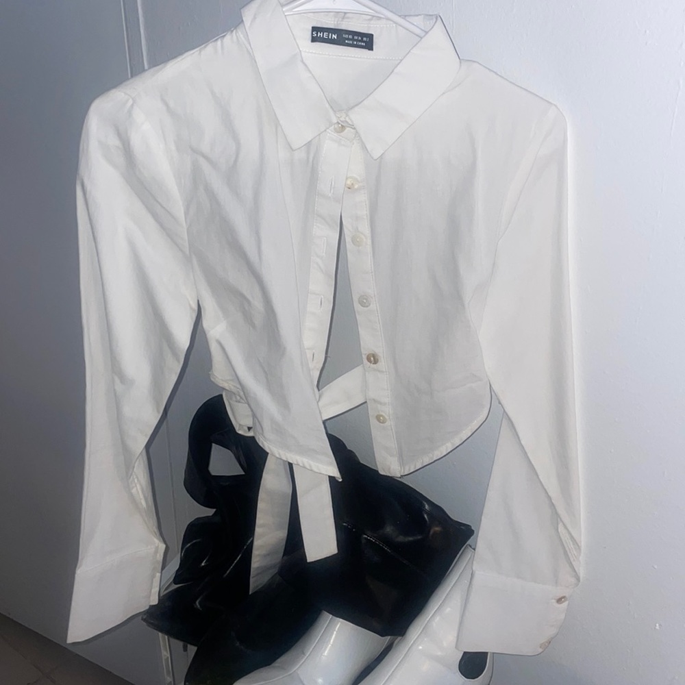 Button up crop top